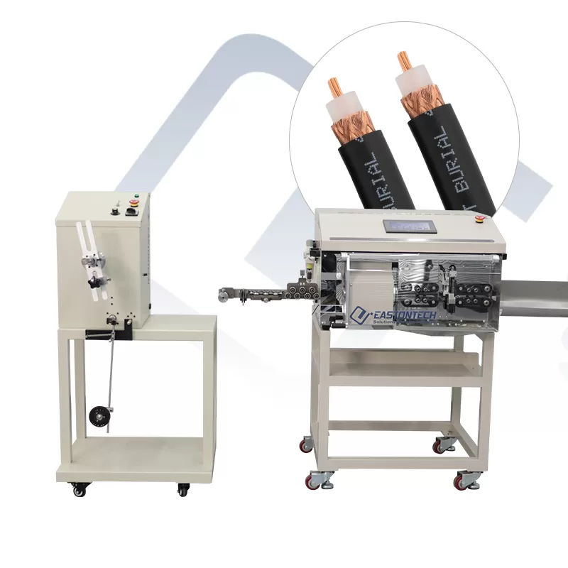 ew 06h 3 automatic coaxial cable cutting stripping machine in china
