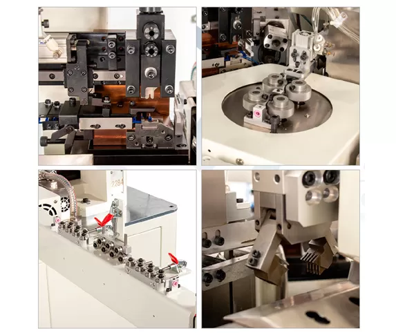 ew 22d automatic double heads plastic shell terminal crimping and twisting machine factories