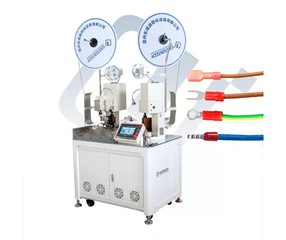 EW-22D Automatic Double Heads Plastic Shell Terminal Crimping and Twisting Machine