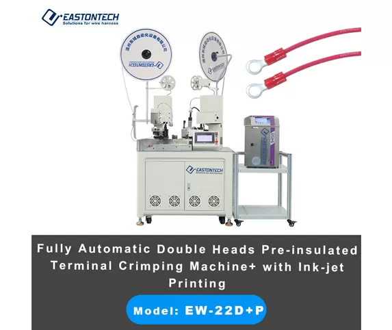 ew 22dp ferrules crimping machine with ink jet printing video