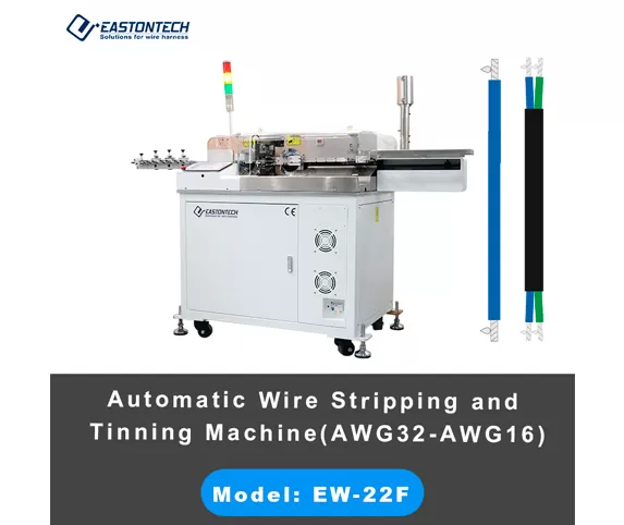 ew 22f automatic wire stripping and tinning machine video
