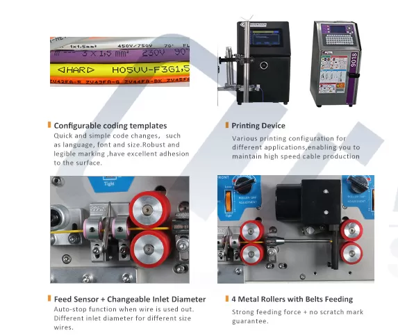 ew 3010s intelligent software controlled wire cutting stripping machine with ink jet printer 0 1 6mm2 buy