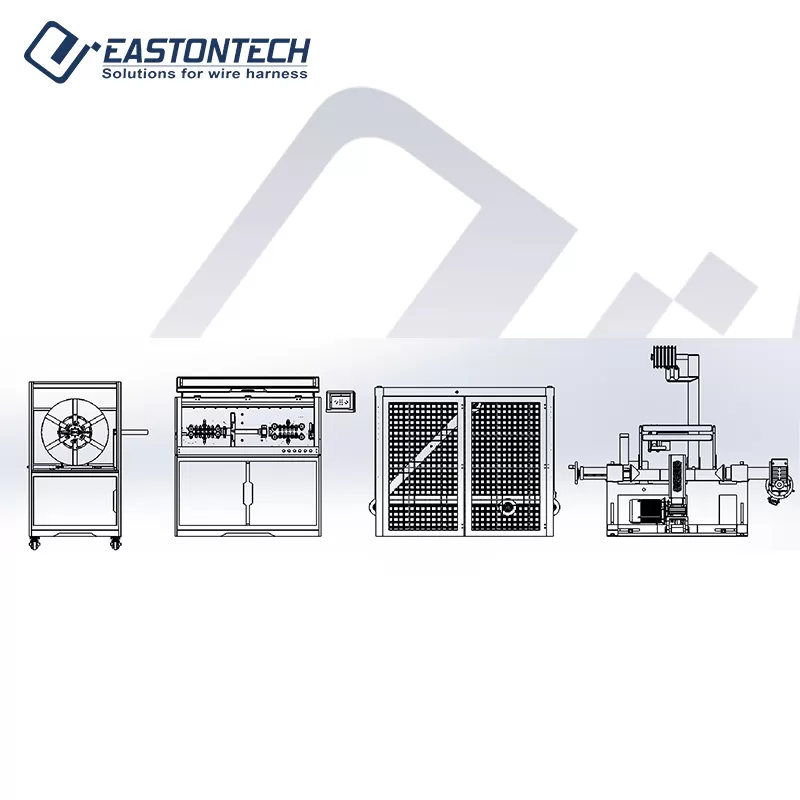 ew 3220 large square computer wire stripping machine for sale