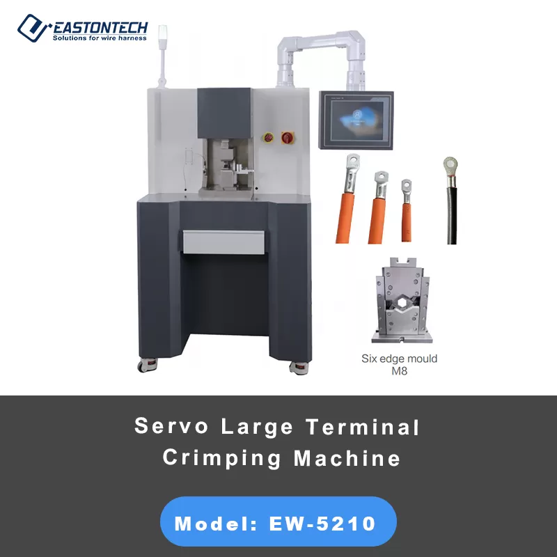 ew 5210 servo large 20t 60t terminal crimping machine