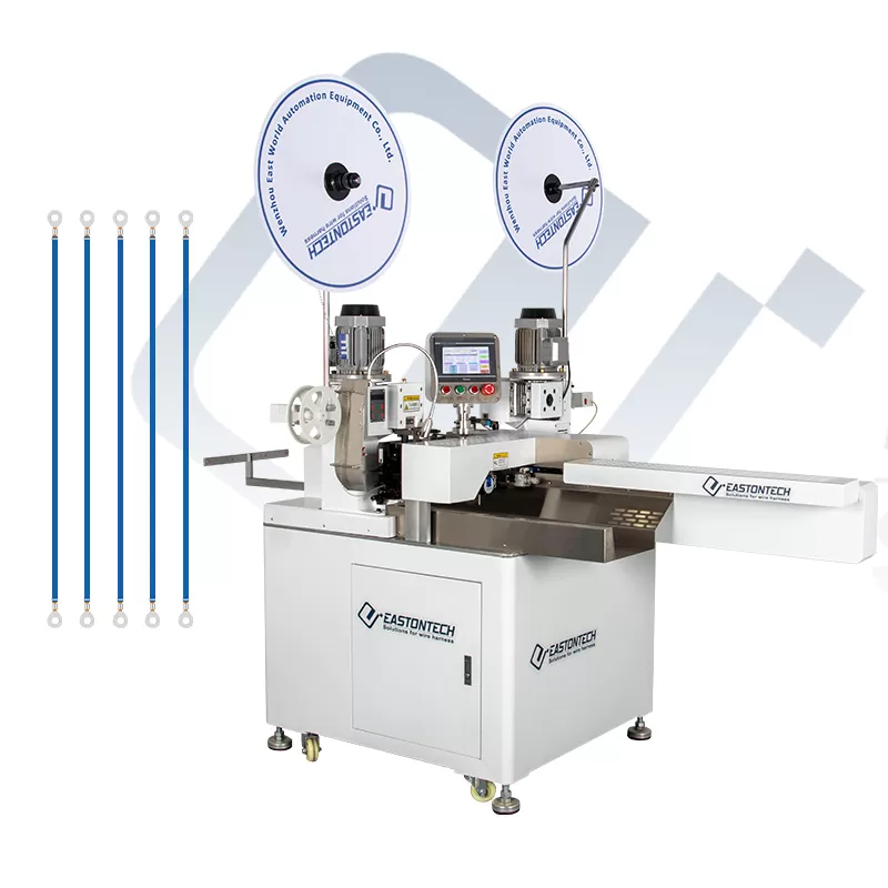 ew 8055 fully automatic 5 wires double head wire crimping machine supplier