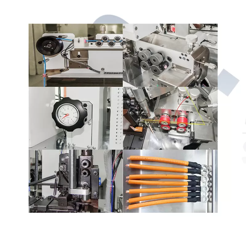 ew 8060 automatic single end terminal crimping single end inserting heat shrink tube machine companies