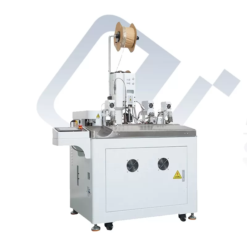ew 8060 automatic single end terminal crimping single end inserting heat shrink tube machine factories