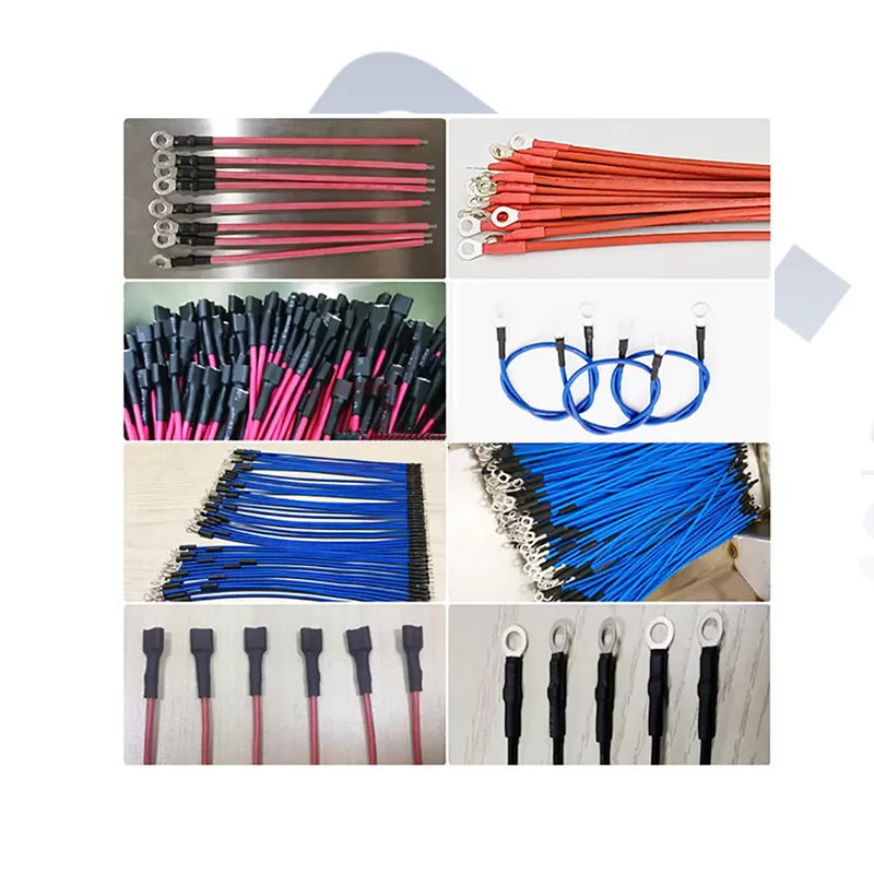 ew 8060 automatic single end terminal crimping single end inserting heat shrink tube machine wholesale suppl