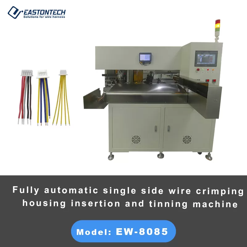 ew 8085 fully automatic single side wire crimping housing insertion and tinning machine price