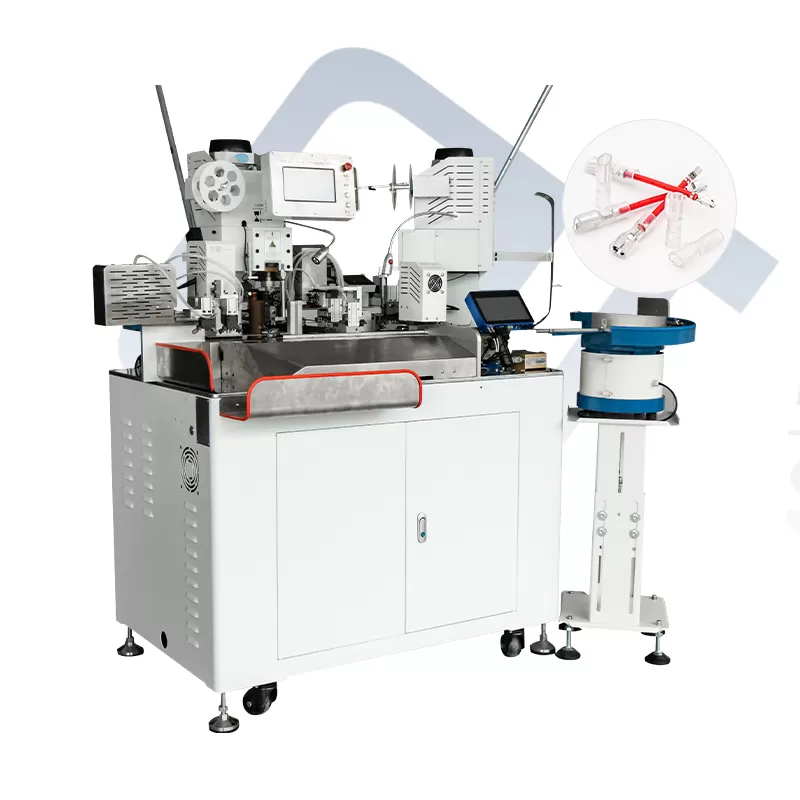 ew 8095 fully automatic double head terminal crimping sheath inserting machine wholesale supplier