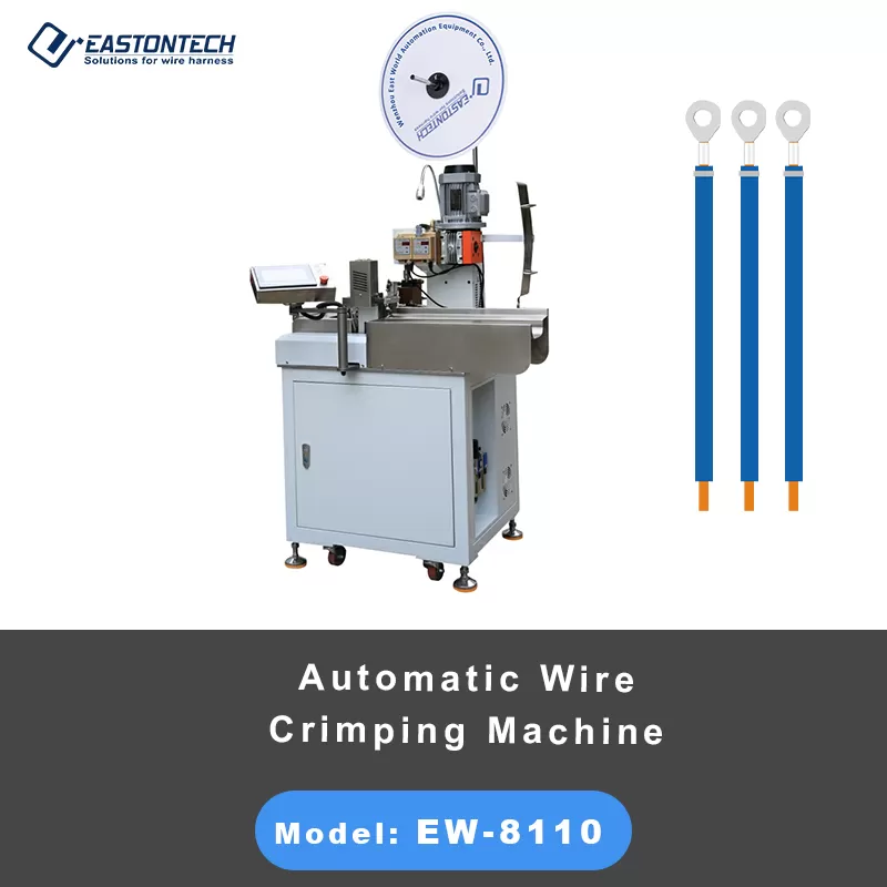 ew 8110 automatic three wires single side wire crimping machine wholesale manufacturer