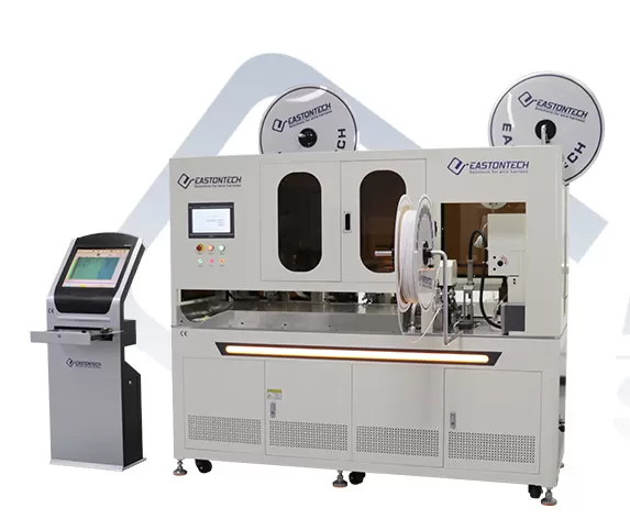 EW-8155 Fully Automatic Double-Head Crimp and Insert Number Tube Machine