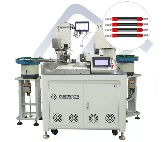 EW-8160-1 Automatic Double Heads Plastic Shell Terminal Crimping and Twisting Machine