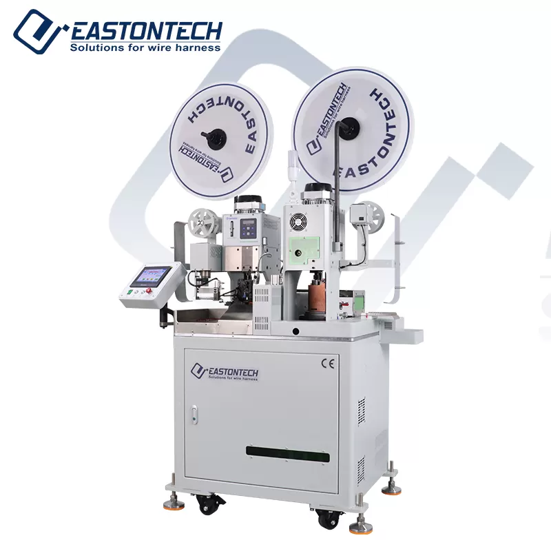 ew 8850 servo motor fully automatic double side crimping machine supplier
