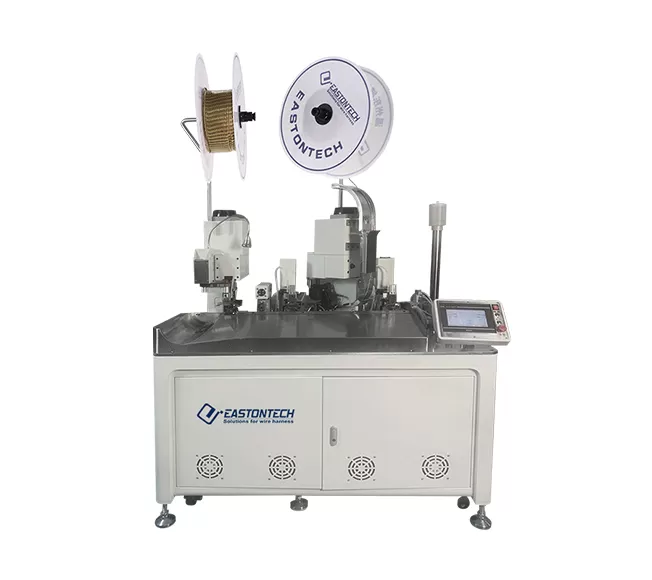 EW-8870 Fully Automatic Two Wire Joint Crimping With Single-Head Tinning Machine