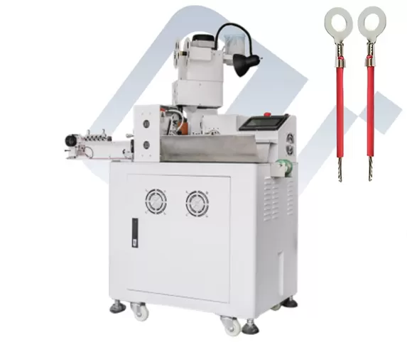 EW-9255 One End Crimp Terminal And One End Tinning Machine