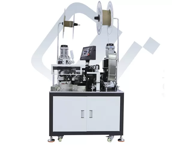 EW-9550 Fully Automatic Sheathed Wire Double-end Crimping Terminal Single-Tinning Machine